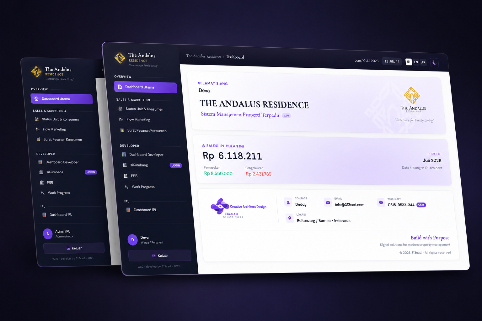 313 CAD Dashboard
